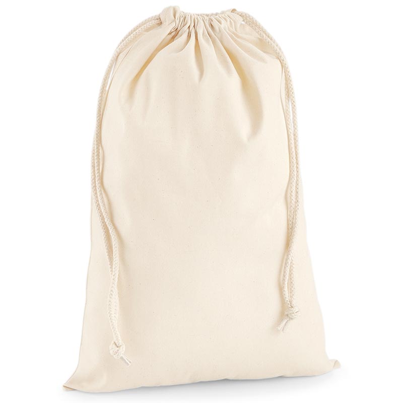 Premium cotton stuff bag - Black XS